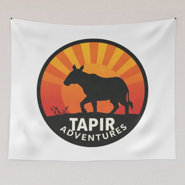 Item preview, Tapir Retro Sunset Vintage Design designed and sold by Arc2020.