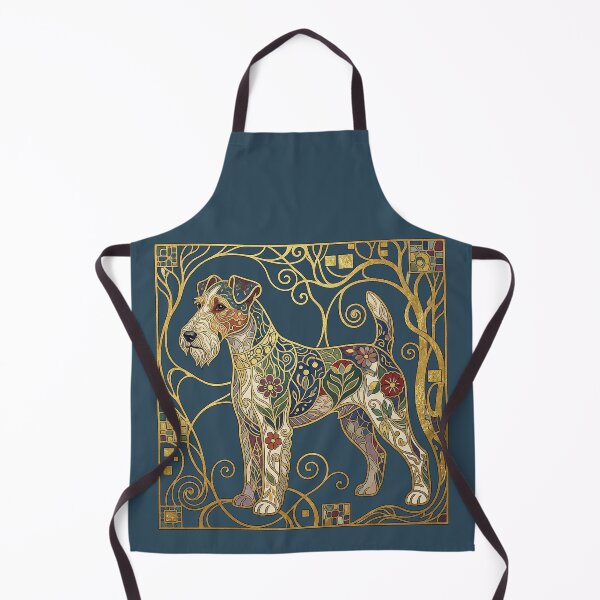 Item preview, Geometric Predation: Vienna Secession Wire Fox Terrier Print designed and sold by FreiherrPK.