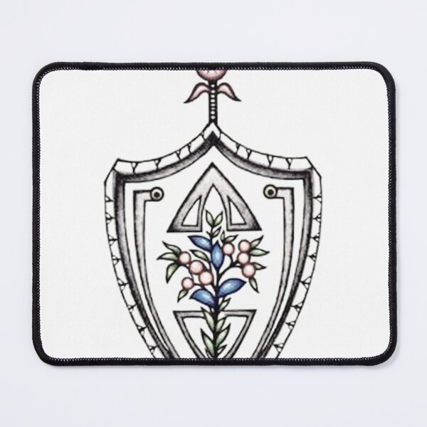 Item preview, Zambia Shield and Spear Tattoo Flash Design designed and sold by Qubivibe.
