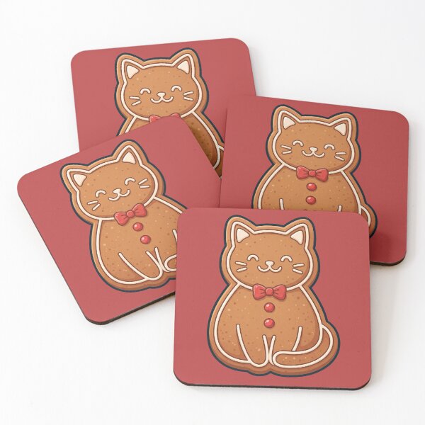 Item preview, Gingerbread Cookie Cat with Bow Tie designed and sold by Rariks.