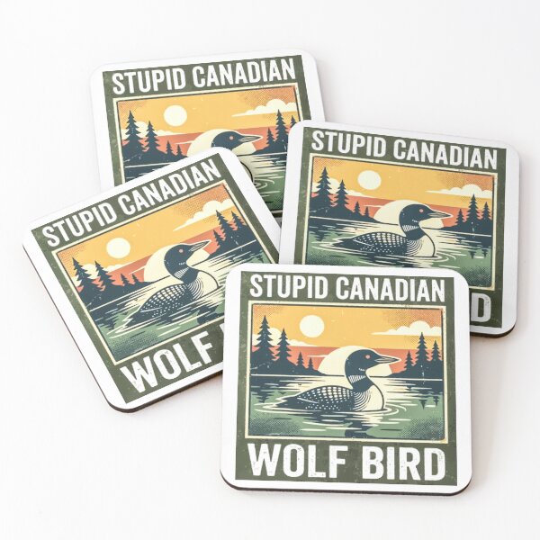 Item preview, Stupid Canadian Wolf Bird designed and sold by Angry Swan Designs.