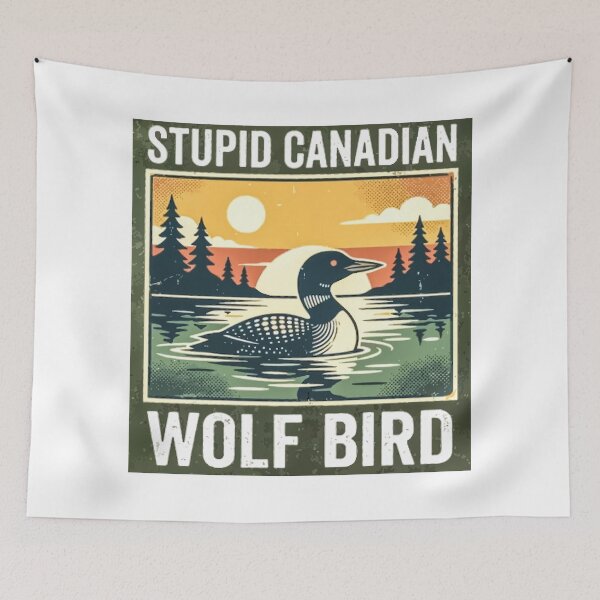 Item preview, Stupid Canadian Wolf Bird designed and sold by Angry Swan Designs.