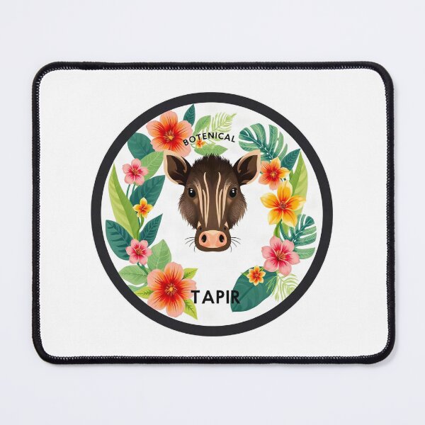 Item preview, Floral Tapir Botanical Illustration designed and sold by Arc2020.