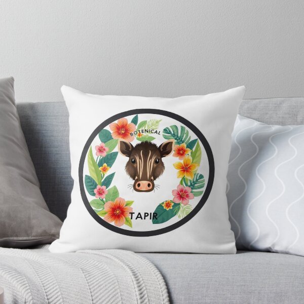 Item preview, Floral Tapir Botanical Illustration designed and sold by Arc2020.