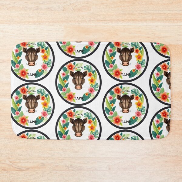 Item preview, Floral Tapir Botanical Illustration designed and sold by Arc2020.