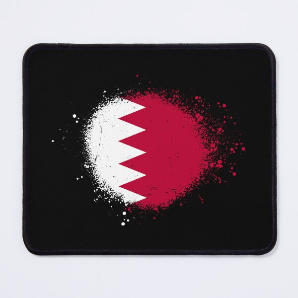 Item preview, Bahrain Flag Spray Paint Splatter Style designed and sold by DelfDesign.