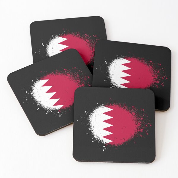Item preview, Bahrain Flag Spray Paint Splatter Style designed and sold by DelfDesign.