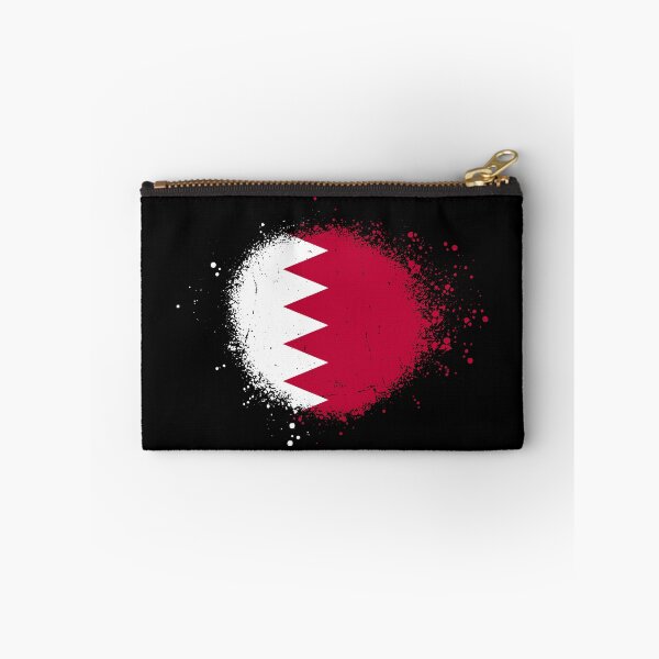 Artikelvorschau, Bahrain-Flagge im Sprühfarben-Spritzerstil entworfen und verkauft von DelfDesign.