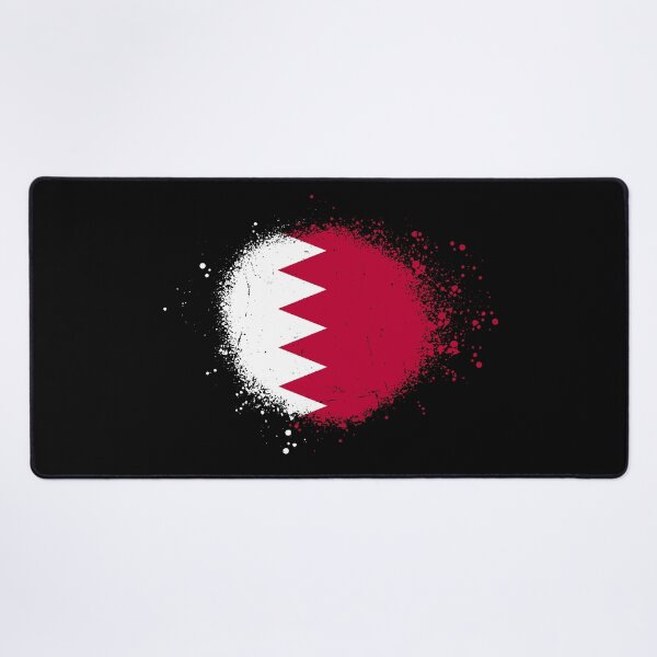 Item preview, Bahrain Flag Spray Paint Splatter Style designed and sold by DelfDesign.