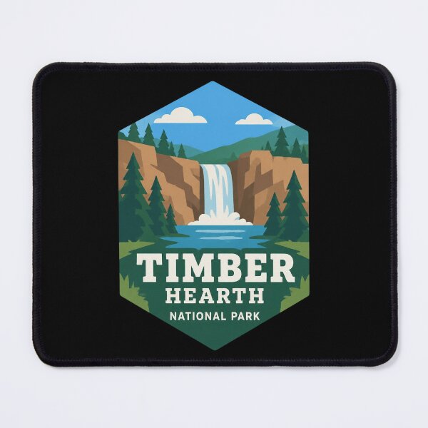 Item preview, Timber Hearth Badge designed and sold by FieldsnancyArts.