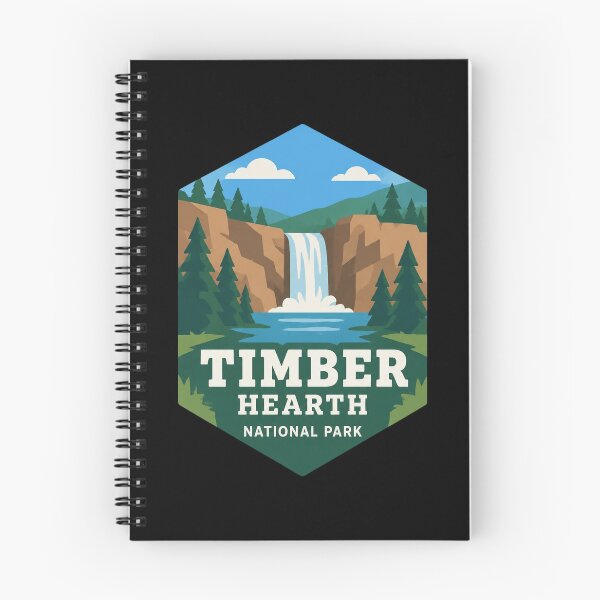 Item preview, Timber Hearth Badge designed and sold by FieldsnancyArts.