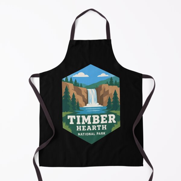 Item preview, Timber Hearth Badge designed and sold by FieldsnancyArts.