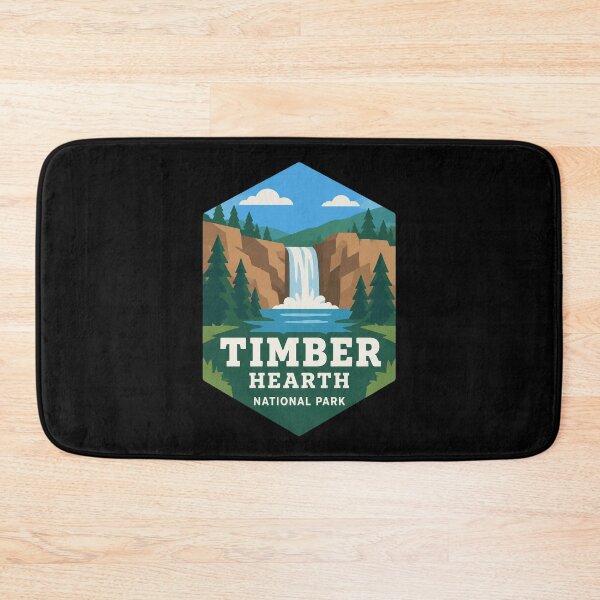 Item preview, Timber Hearth Badge designed and sold by FieldsnancyArts.