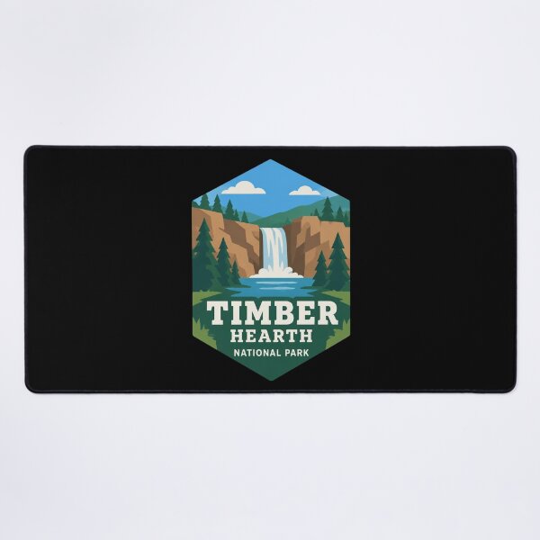 Item preview, Timber Hearth Badge designed and sold by FieldsnancyArts.