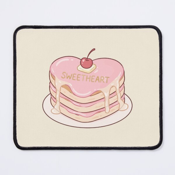 Item preview, Sweetheart Pink Heart Shaped Pancakes designed and sold by Amir Faysal.