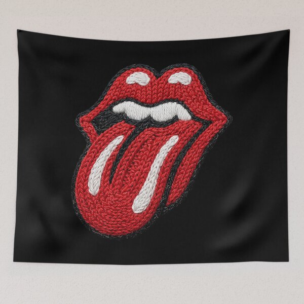Item preview, Embroidered Rolling Stones Tongue designed and sold by Dimension-Style.