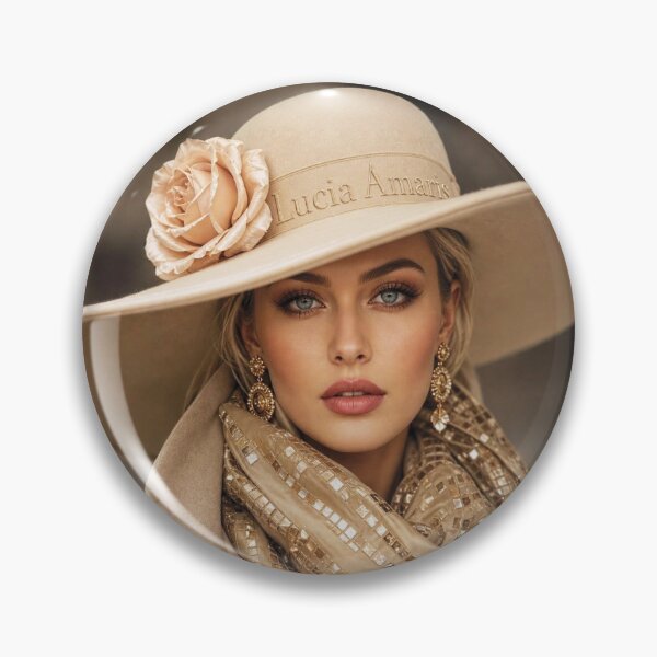 Item preview, Elegant Fashion Portrait of Woman in Luxury Hat designed and sold by Lucia Amaris Art.