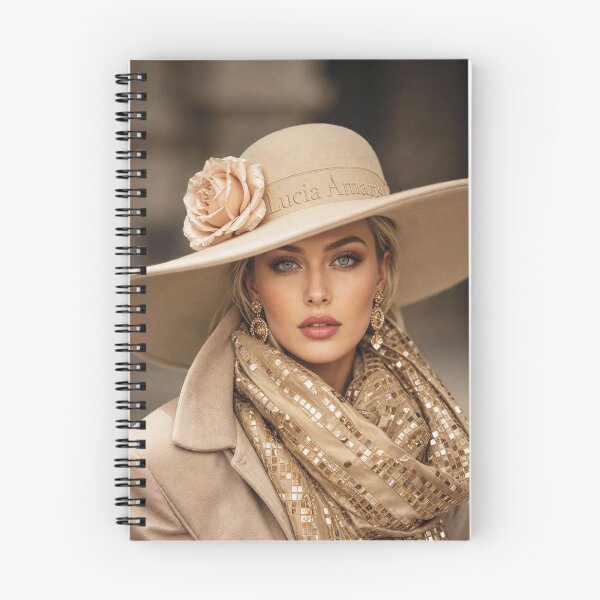 Item preview, Elegant Fashion Portrait of Woman in Luxury Hat designed and sold by Lucia Amaris Art.