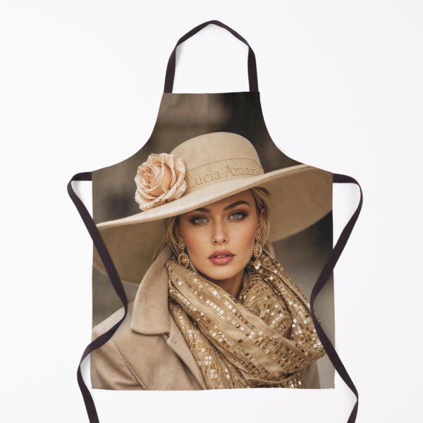 Item preview, Elegant Fashion Portrait of Woman in Luxury Hat designed and sold by Lucia Amaris Art.