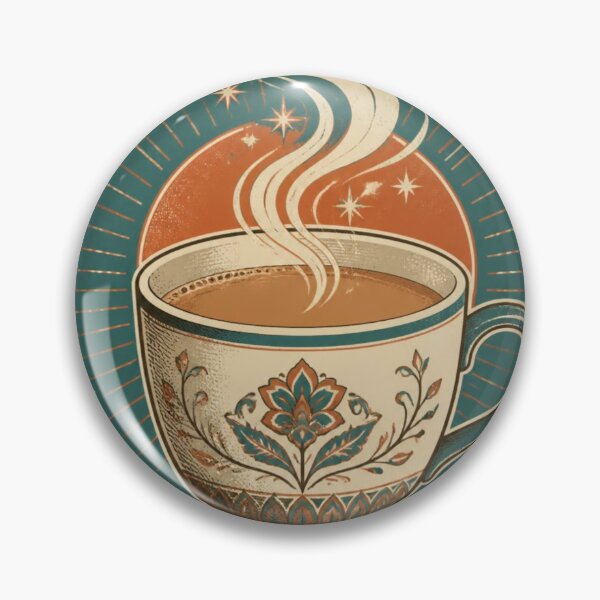 Item preview, Chai Quiet Repeat Cozy Tea Vintage Illustration designed and sold by GenZStickerHub1.