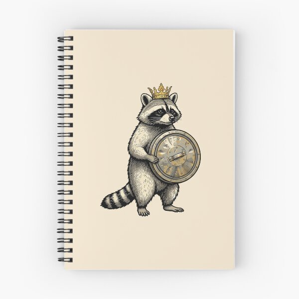 Item preview, Raccoon King Vintage Engraving designed and sold by Rariks.