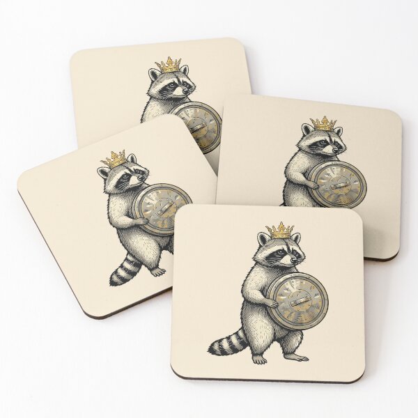 Item preview, Raccoon King Vintage Engraving designed and sold by Rariks.