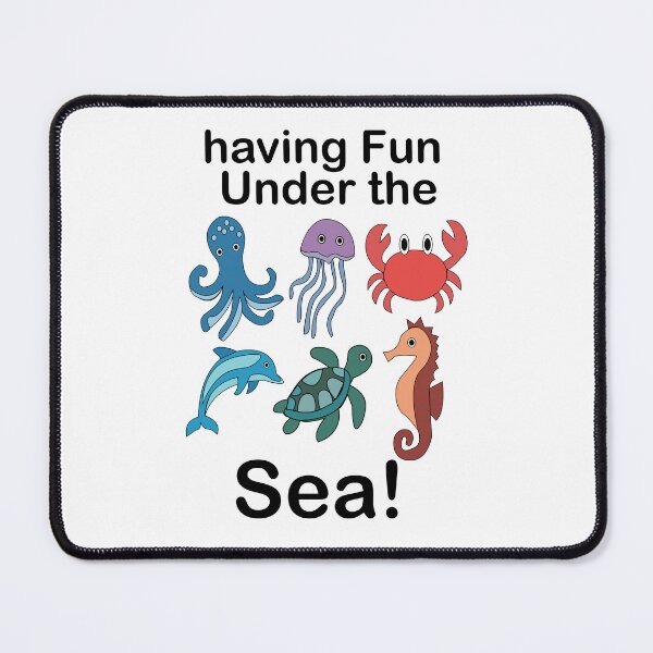 Item preview, Sea Creatures Having Fun Under The Sea designed and sold by Nisha Prabhu.