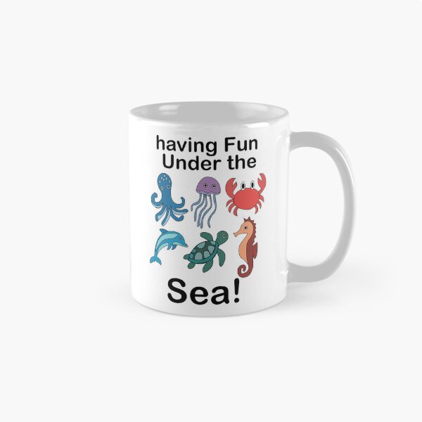Item preview, Sea Creatures Having Fun Under The Sea designed and sold by Nisha Prabhu.