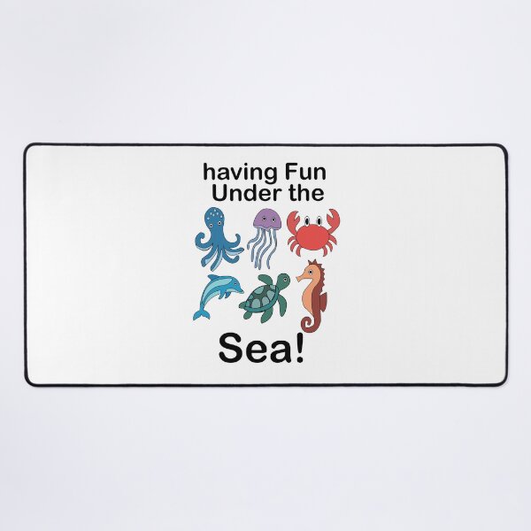 Item preview, Sea Creatures Having Fun Under The Sea designed and sold by Nisha Prabhu.