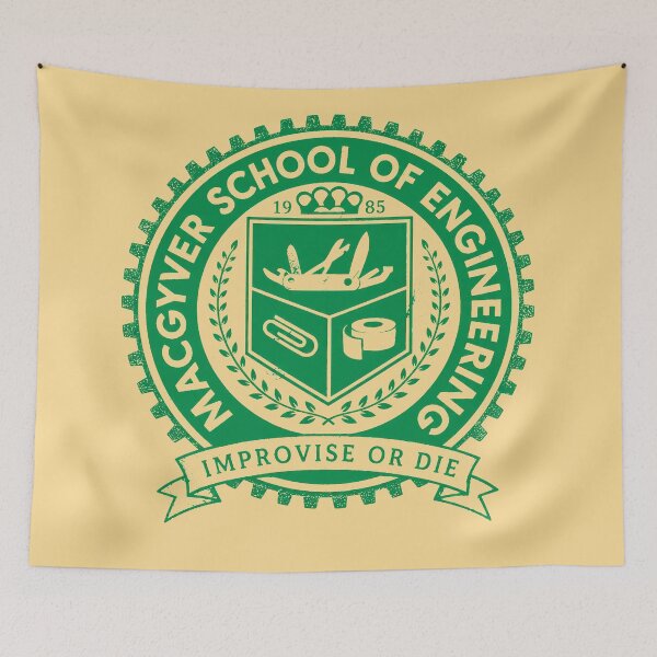 Item preview, 80s Movie Retro MacGyver School of Engineering designed and sold by lcnsdjstrtry.