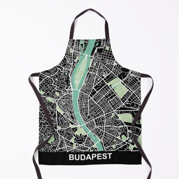 Item preview, Budapest Map Hungary City Europe designed and sold by MapsByLeo.