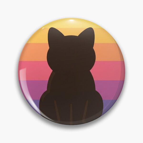 Item preview, Retro Sunset Black Cat Silhouette designed and sold by Rariks.