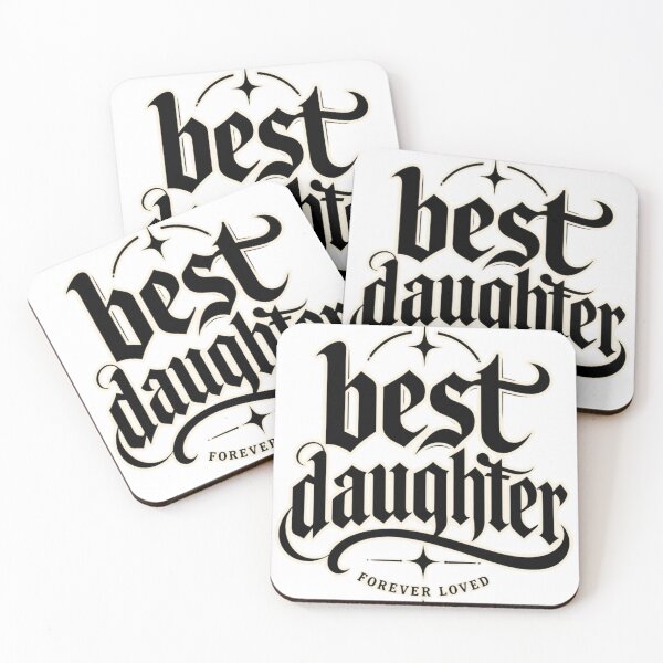 Item preview, Best Daughter Forever Loved Blackletter Design designed and sold by Mnyus shop.