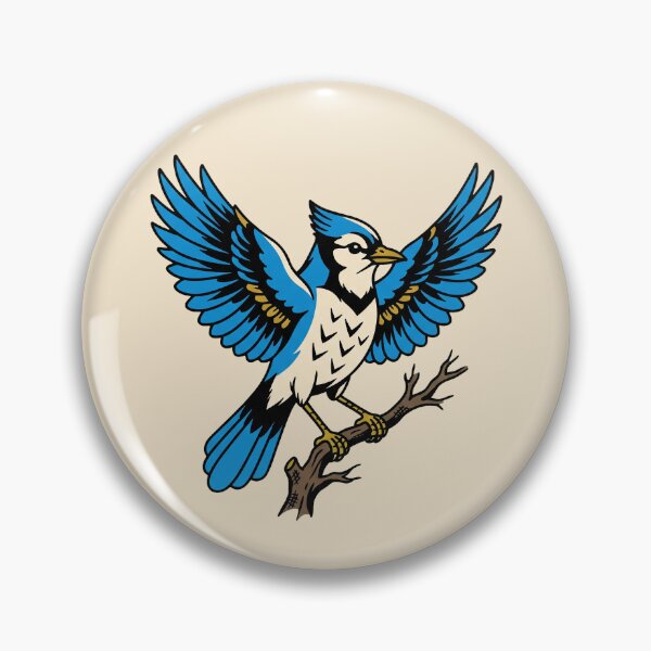 Item preview, Blue Jay Traditional Tattoo Flash designed and sold by Rariks.