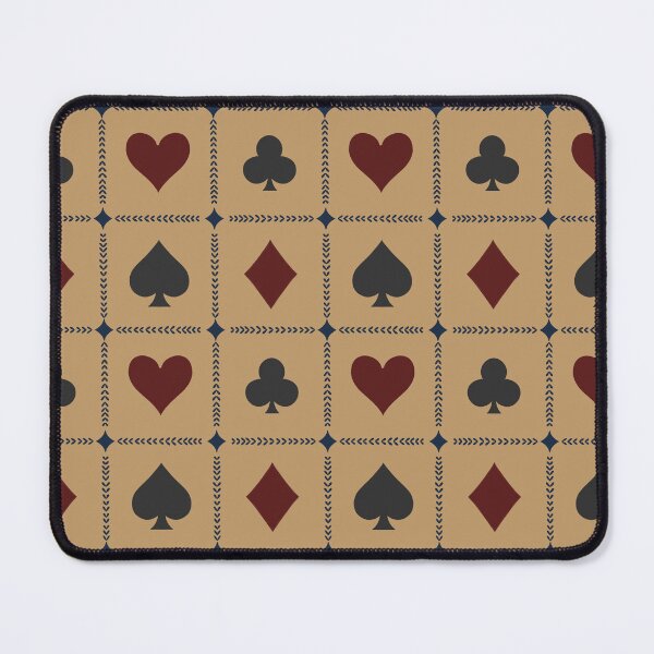 Item preview, Playing Card Suits // vintage style //Camel Tan Navy Burgundy // Large designed and sold by DColourMuse.