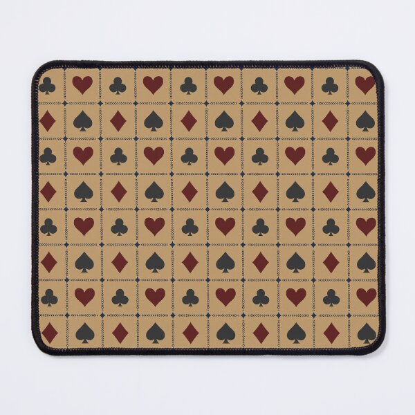 Item preview, Playing Card Suits // vintage style //Camel Tan Navy Burgundy // medium designed and sold by DColourMuse.