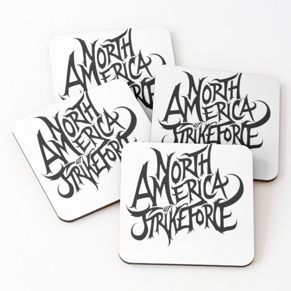 Item preview, NORTH AMERICA STRIKEFORCE - Bold Black Ink Typography Design designed and sold by Qubivibe.
