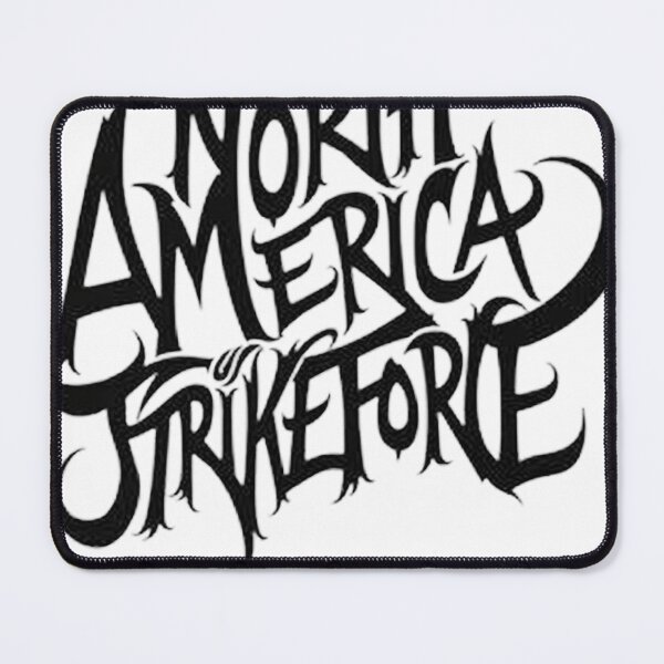 Item preview, NORTH AMERICA STRIKEFORCE - Bold Black Ink Typography Design designed and sold by Qubivibe.