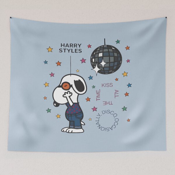 Item preview, Harry Styles Snoopy Kiss All The Time Disco designed and sold by DianaVape.