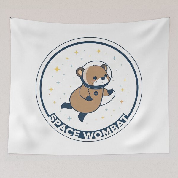 Item preview, Space Explorer Wombat Astronaut designed and sold by Arc2020.