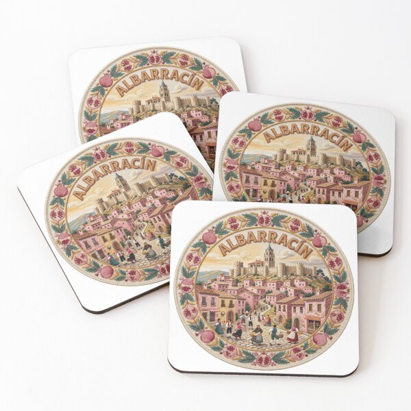 Item preview, Albarracin Spain Aragon Medieval Hill Town Embroidered Patch Sticker designed and sold by Imaginarium of Chaos falcon88 .