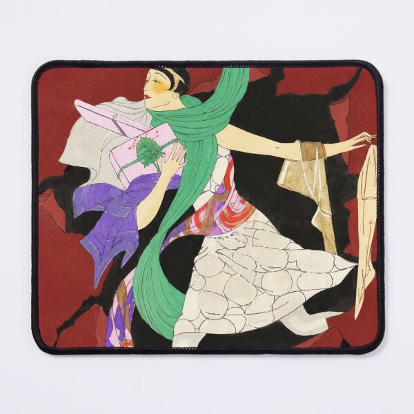 Item preview, Art Deco Shopping Lady designed and sold by BaShert.