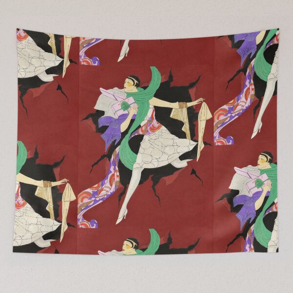 Item preview, Art Deco Shopping Lady designed and sold by BaShert.