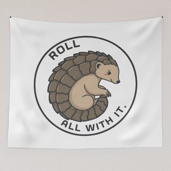 Item preview, Cute Pangolin Rolling Into Ball designed and sold by Arc2020.