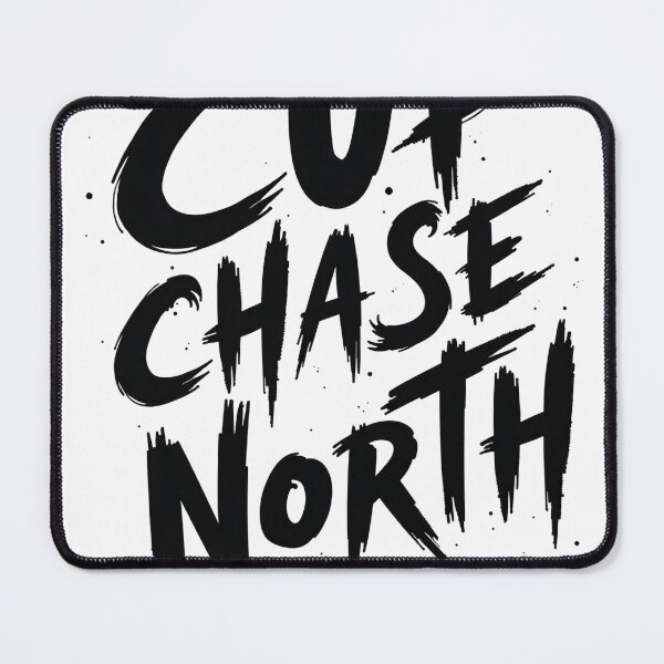 Item preview, Bold Black Ink 'CUP CHASE NORTH' Hand Lettering Design designed and sold by Qubivibe.