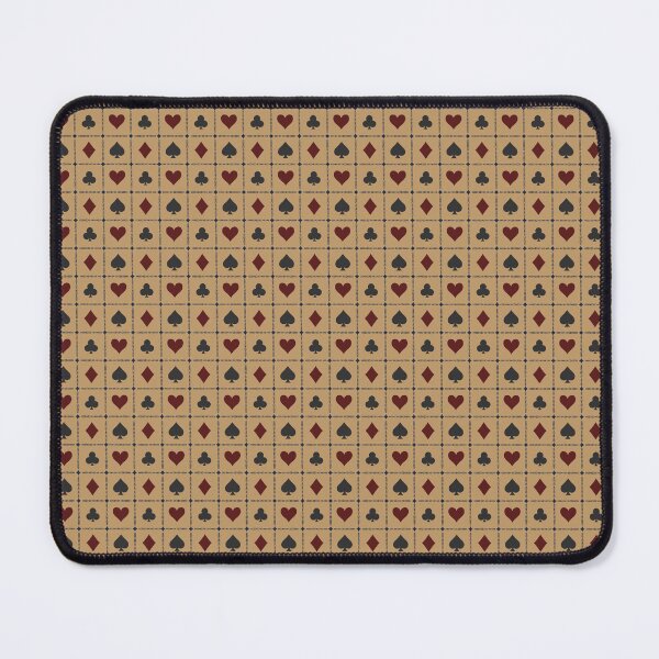 Item preview, Playing Card Suits // vintage style //Camel Tan Navy Burgundy // small designed and sold by DColourMuse.
