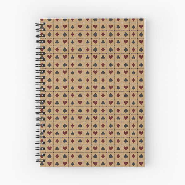 Item preview, Playing Card Suits // vintage style //Camel Tan Navy Burgundy // small  designed and sold by DColourMuse.