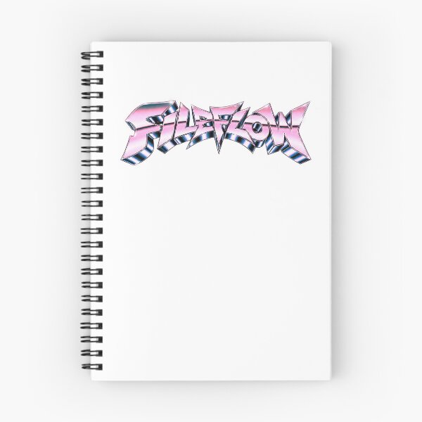 Item preview, FILEFLOW – Pink Chrome Y2K Cyber Logo designed and sold by FileFlowStudio.