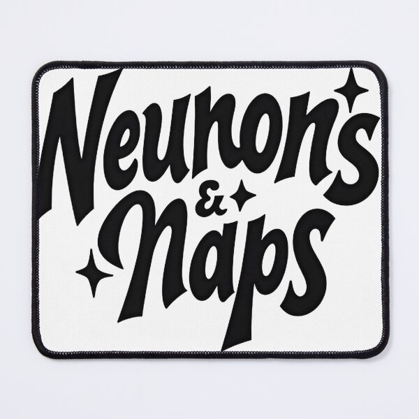 Item preview, Neurons & Naps - Bold Hand Lettering Design designed and sold by Qubivibe.