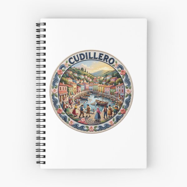 Item preview, Cudillero Spain Asturias Fishing Village Embroidered Patch Sticker designed and sold by Imaginarium of Chaos falcon88 .
